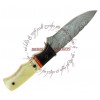 Rebel Wolf Urban Zombie Battle Damascus Steel Knife - 1095 High Carbon